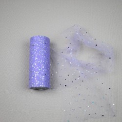 Tulle sequins 15cm - Mauve