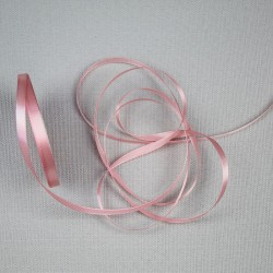 Ruban Satin uni 6mm - Rose...