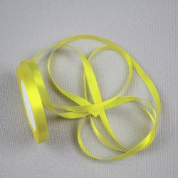 Ruban Satin uni 10mm - Jaune