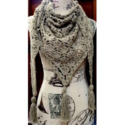 Châle - Chèche au crochet...